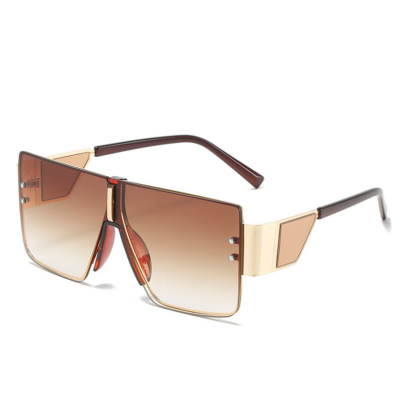 Damen trendige oversized Sonnenbrille mit futuristischem Design Karnz
