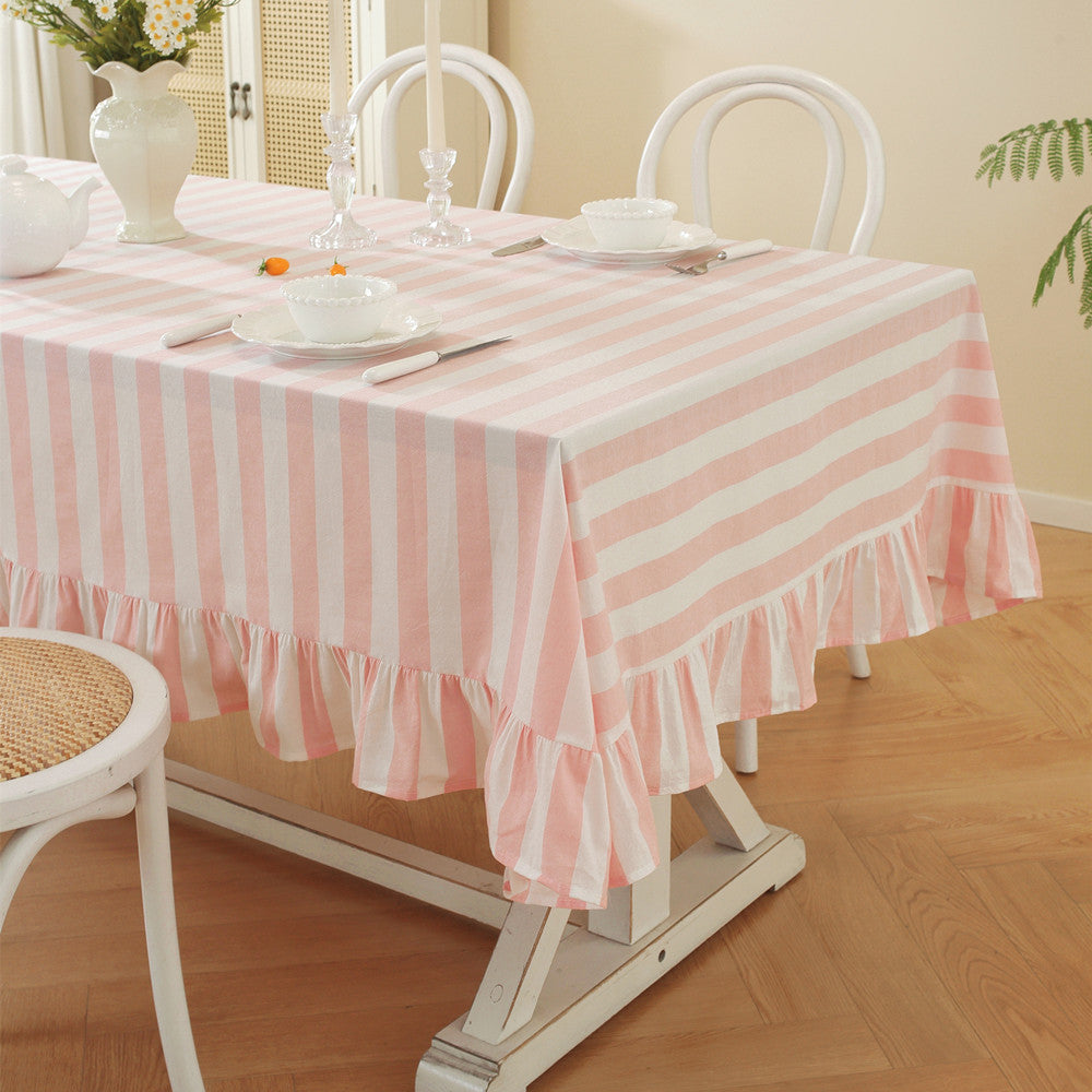 Ruffled Gestreifte Tischdecke