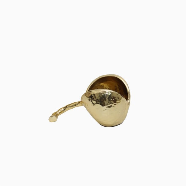 Elegante polierte goldene Dekoschale