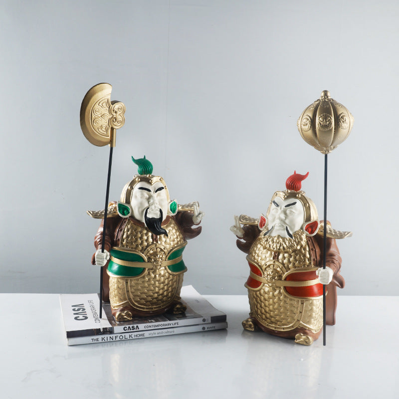 Dekorativer Krieger-Figurine