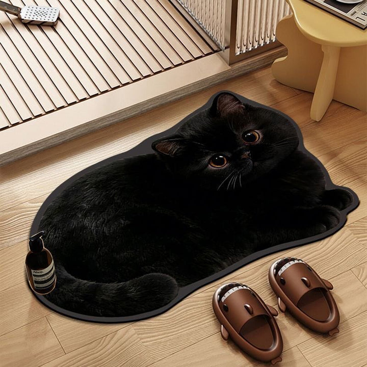 Kat-förmige Plüsch-Badematte