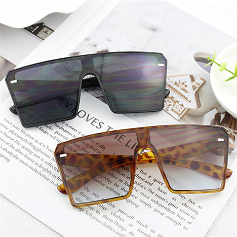 Damen Oversized Shield-Sonnenbrille Karnz
