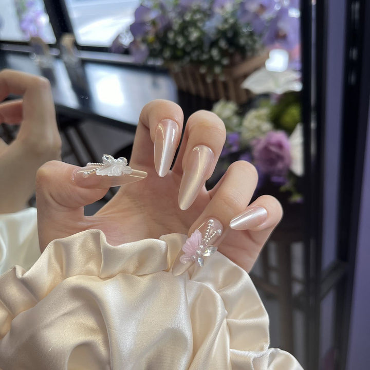 Dekorative Glitzernde Press-On Nail Tips Karnz
