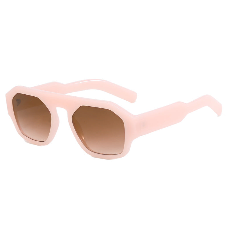 Damen modische geometrische Sonnenbrille Karnz