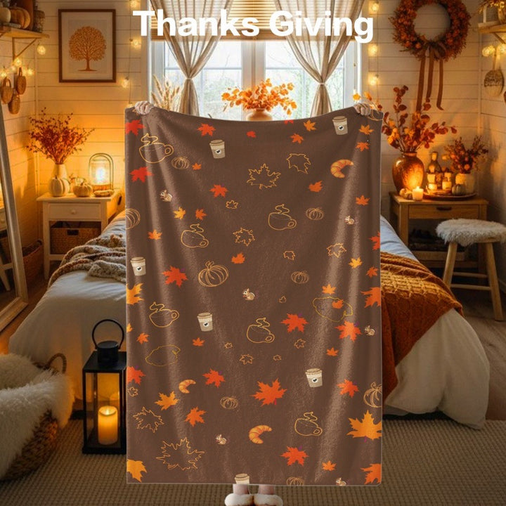Thanksgiving-Themen Kuscheldecke