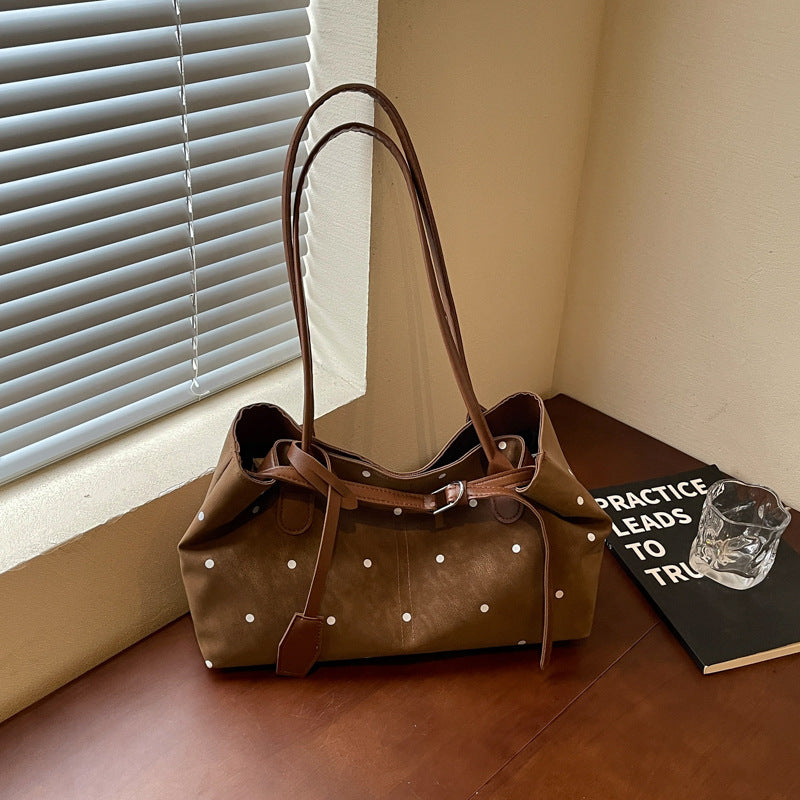 Stylische Wildleder-Tote-Bag