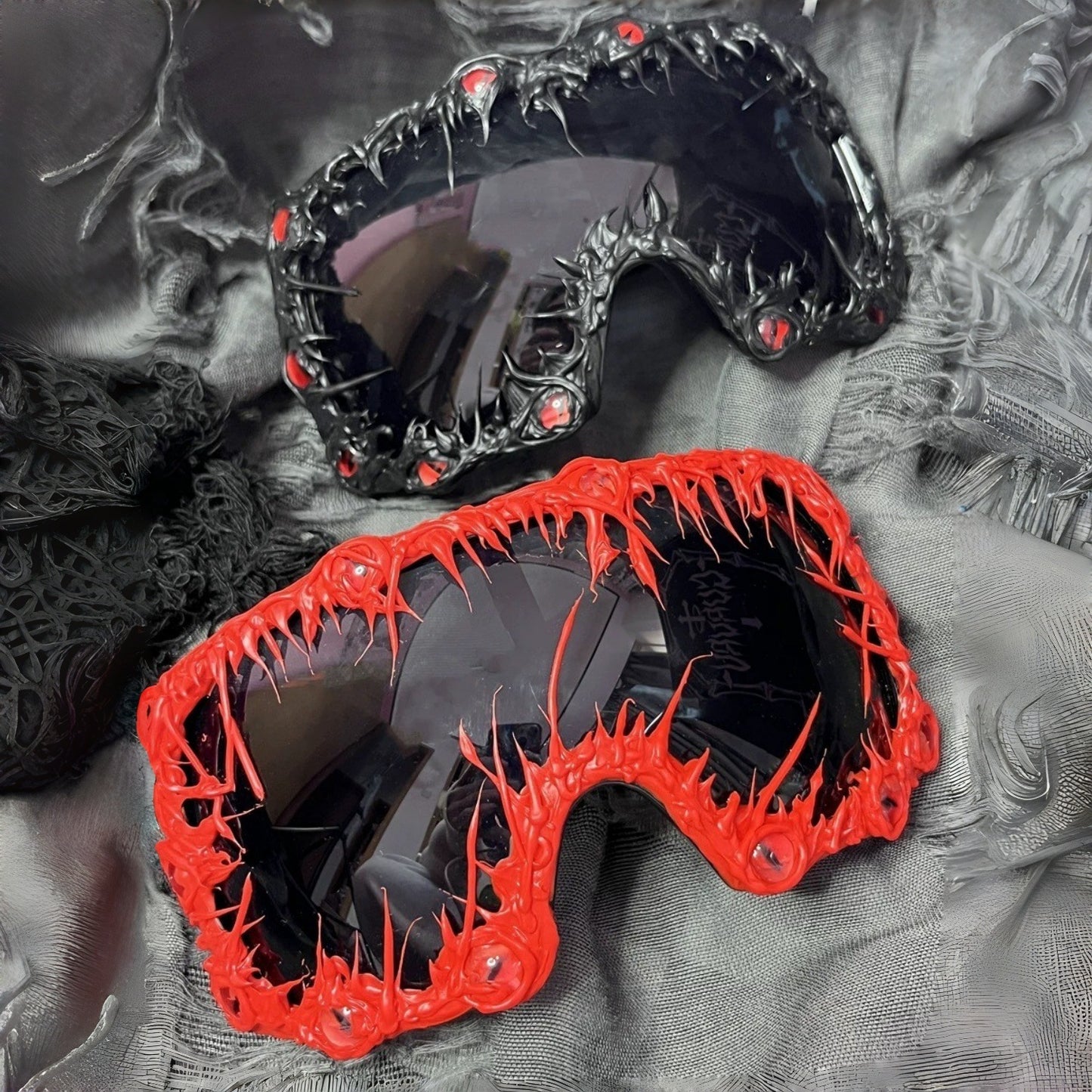 Damen futuristische Sportsonnenbrille mit kreativem Design Karnz