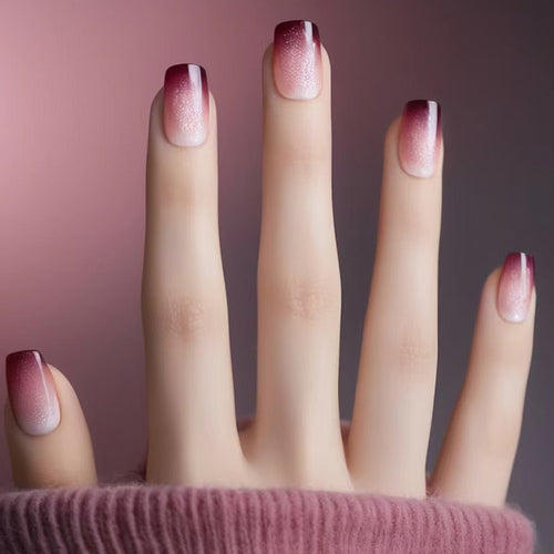 Ombre Press-On Nail Art Karnz