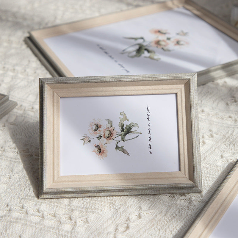 Elegante Holzrahmen Kunstpräsentation für Zuhause