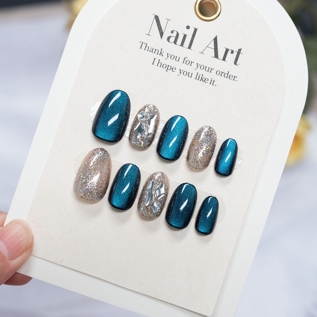 Hochglanz Press-On Nagelkunst