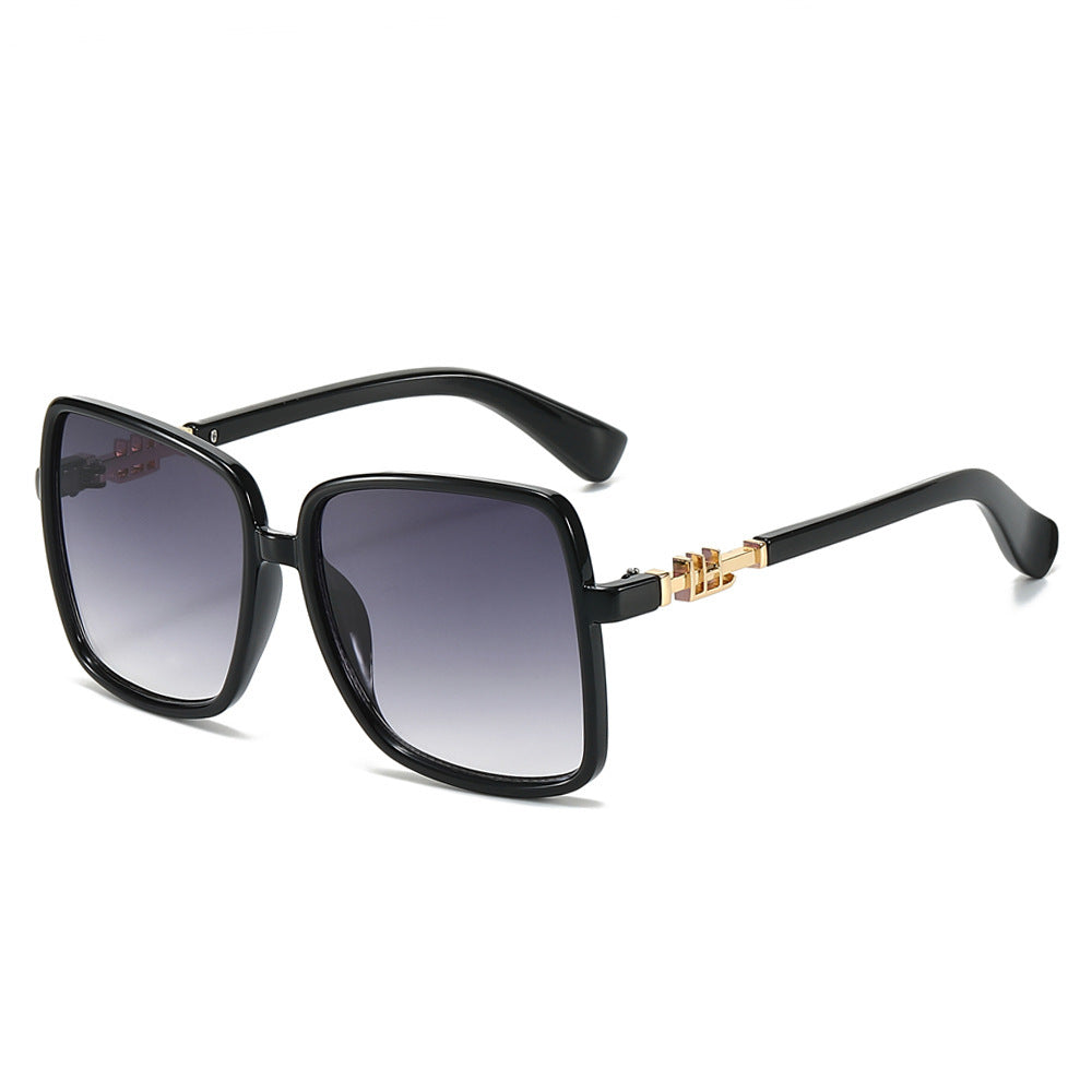 Damen Sonnenbrille mit großem Rahmen und Farbverlauf Karnz