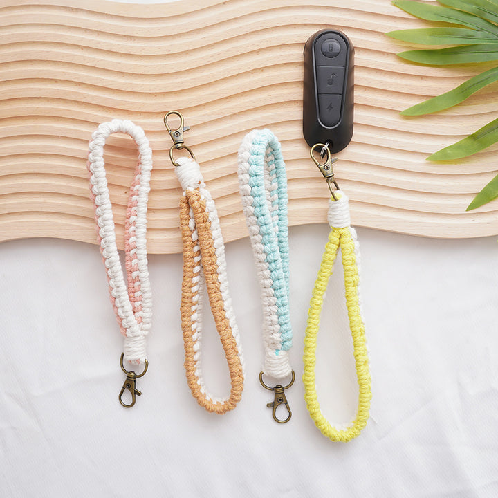Macramé Schlüsselanhänger Halter Karnz