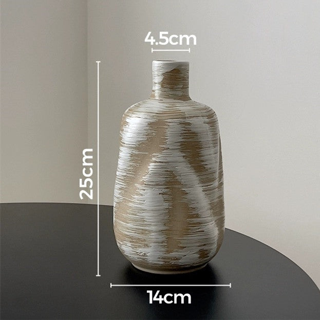 Künstlerische dekorative Keramikflasche