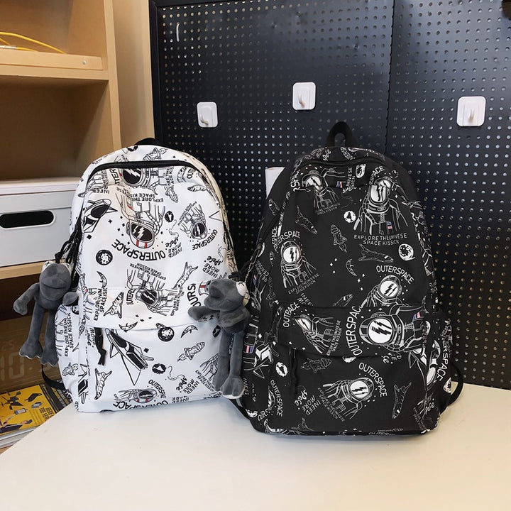 Abenteuer-Themen Grafik Rucksack Karnz