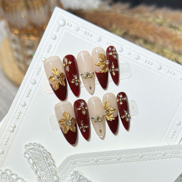 Glamourös Dekorative Stiletto Nagel Kunst Set Karnz