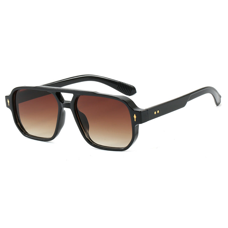 Damen modische quadratische Sonnenbrille mit luxuriösen Details Karnz