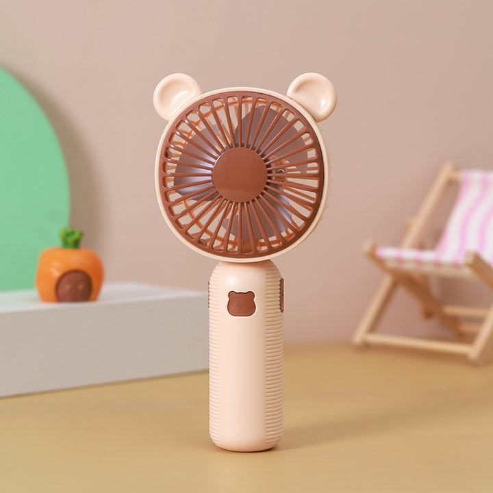 Unisex Tragbarer Handventilator mit niedlichem Bären-Design Karnz