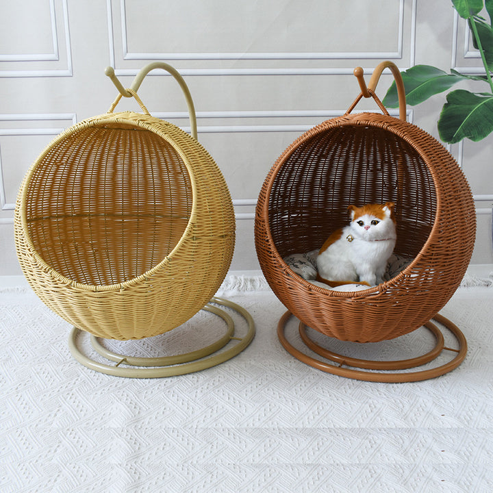 Hängender Rattan-Schaukelstuhl Karnz