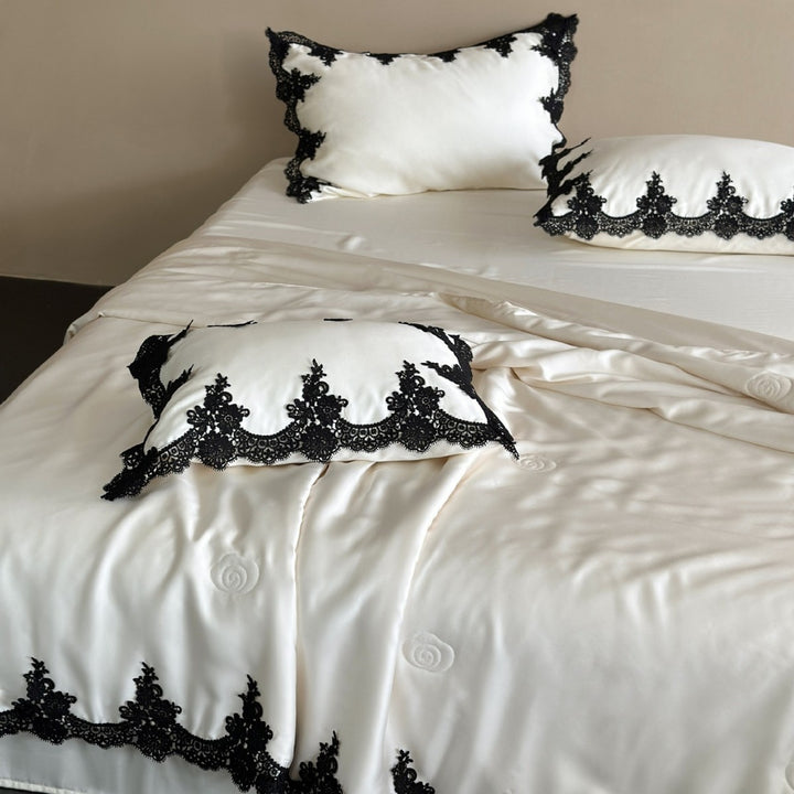 Elegantes Satin-Bettwäsche-Set