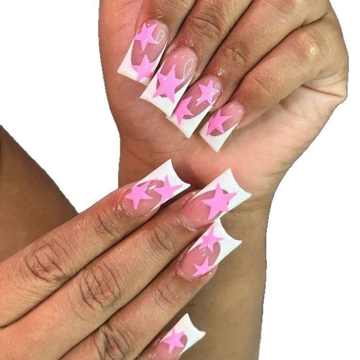 Stern-beschmückte Acryl-Nagelkunst-Verstärkungen Karnz