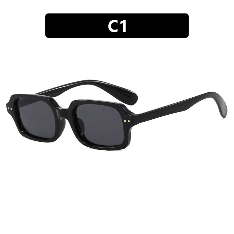 Damen stilvolle quadratische Sonnenbrille mit markanten Akzenten Karnz