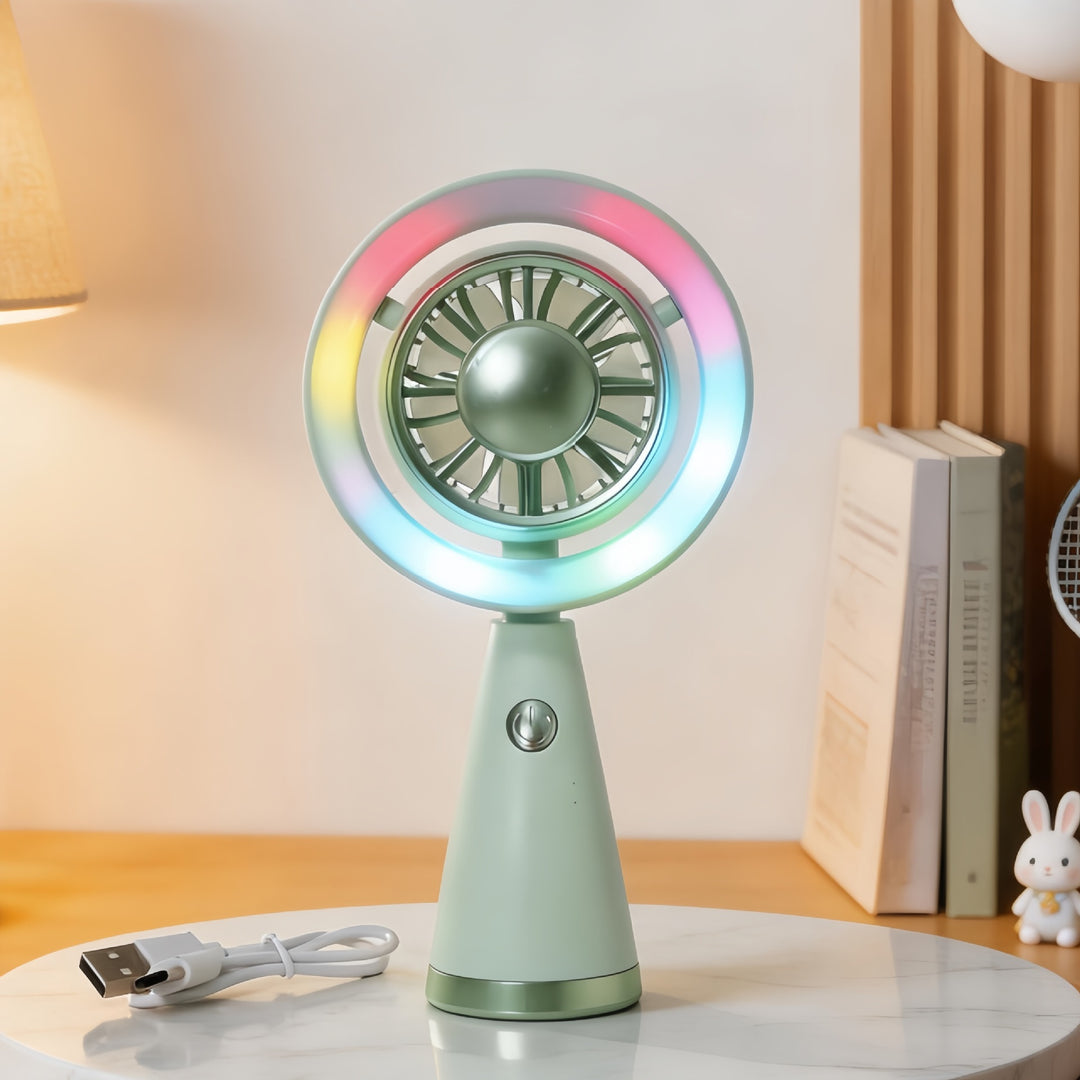 Unisex Tragbarer LED Ventilator im modernen Design Karnz