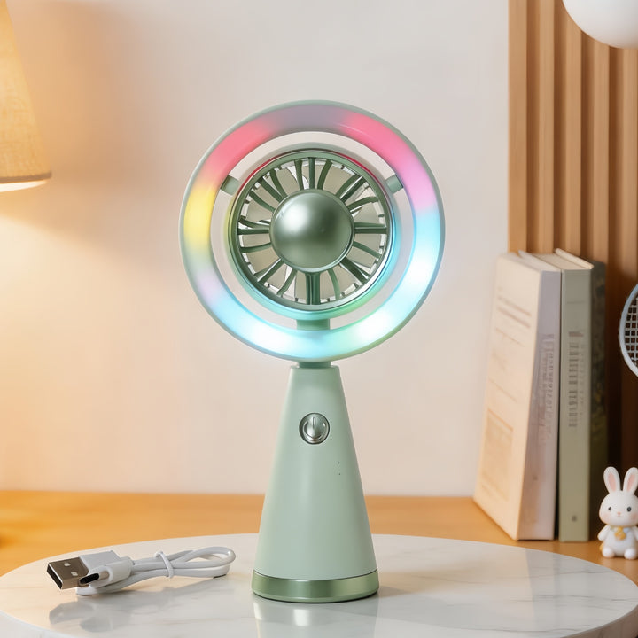 Unisex Tragbarer LED Ventilator im modernen Design Karnz