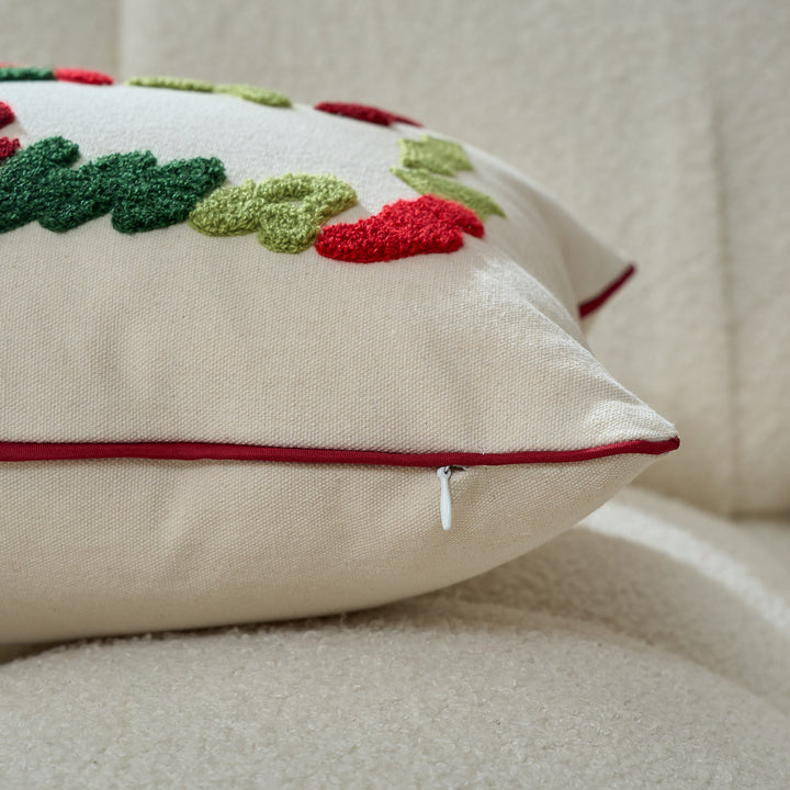 Festlicher getufteter Chenille Merry Christmas Nackenstützkissen