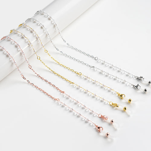 Eleganter Perlenkette Brillenhalter Karnz