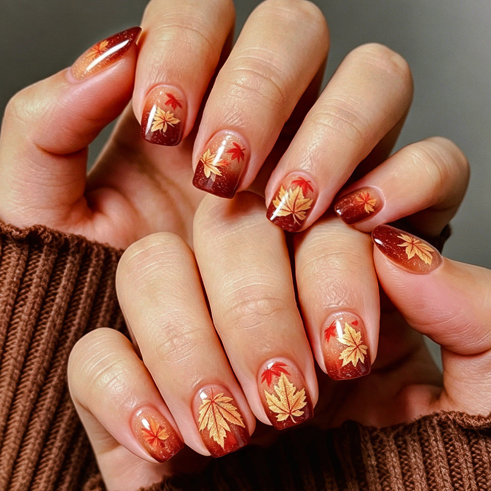 Herbst-Themen Gel-Nagelkunst Karnz