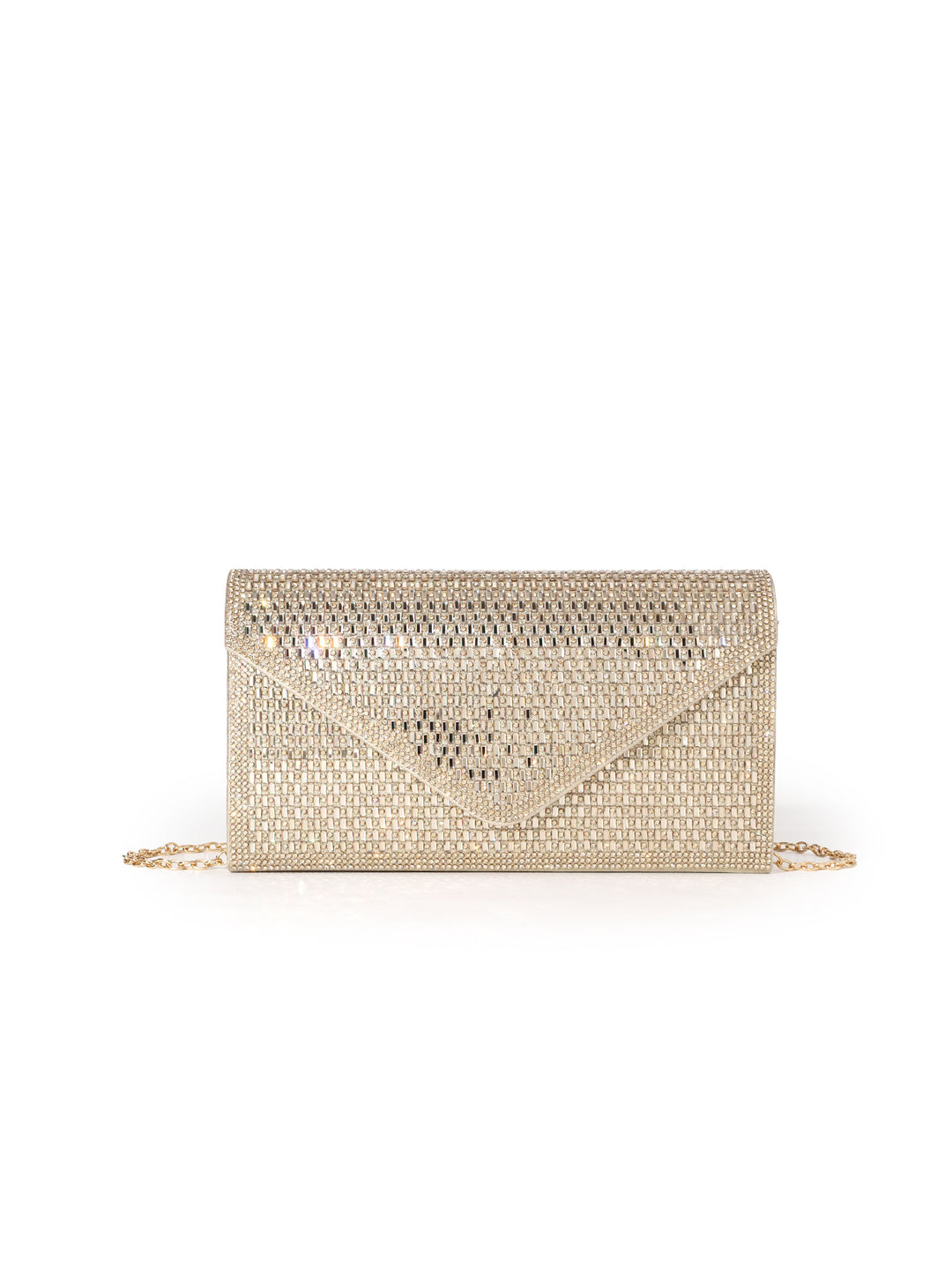 Kristallverzierte Abendclutch