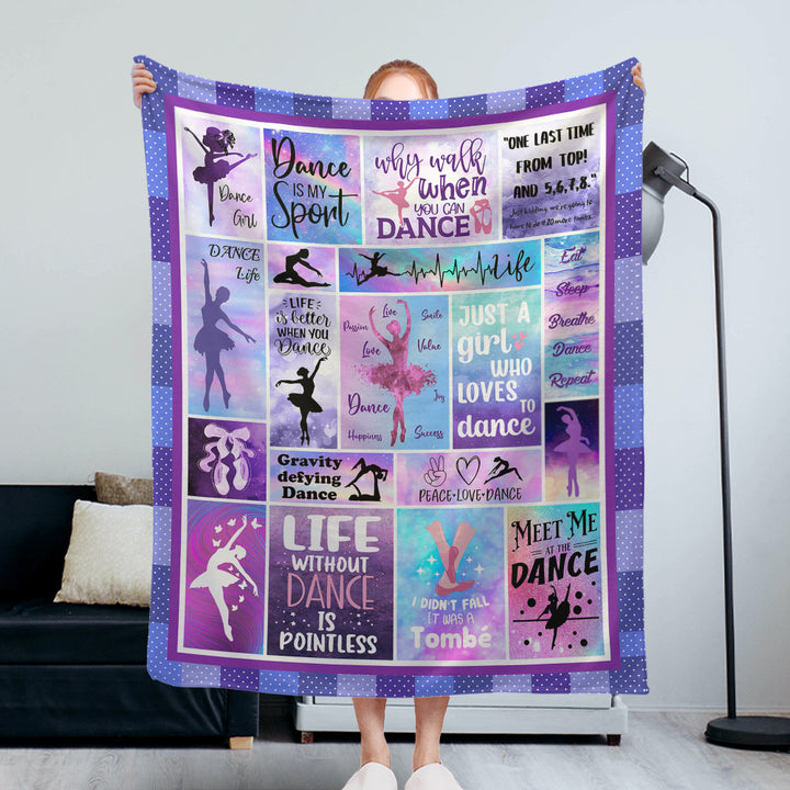 Tanz-Themen Fleece-Decke Karnz