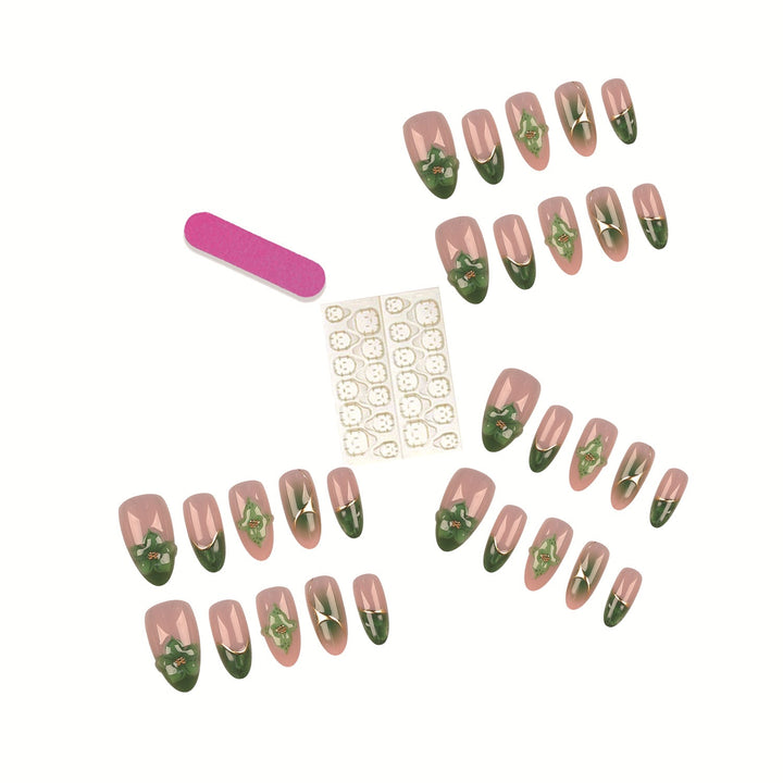 Künstlerisches Floral Nagelspitzen Set