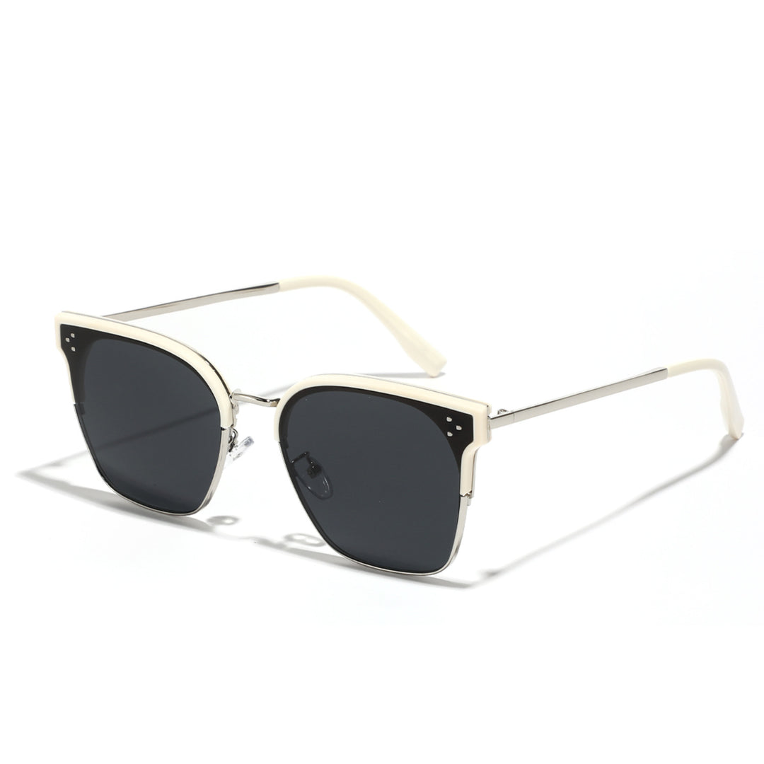 Damen modische Sonnenbrille mit markantem Design und kontrastreichem Rahmen Karnz