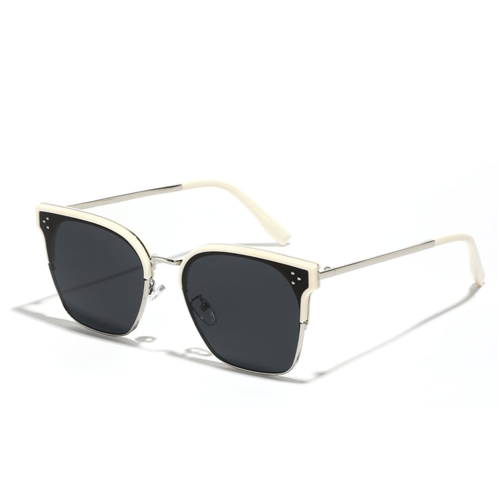 Damen modische Sonnenbrille mit markantem Design und kontrastreichem Rahmen Karnz