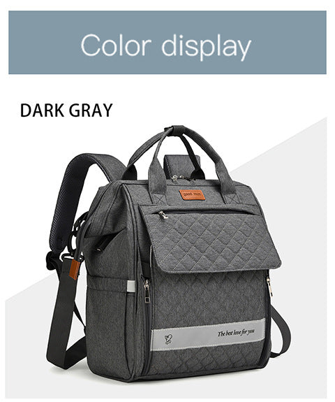 Gep quilteter Multifunktions-Rucksack Karnz
