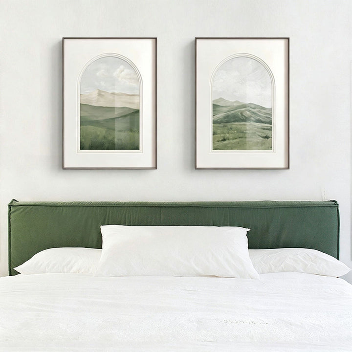 Vintage Landschaft Gerahmte Wandkunst