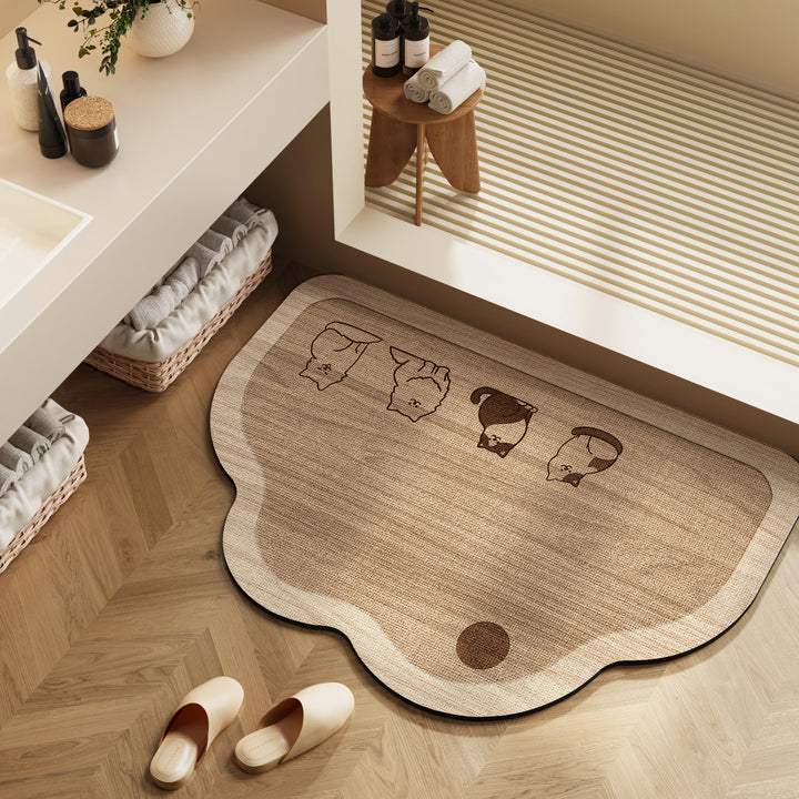 Stylische Badezimmermatte für moderne Innenräume