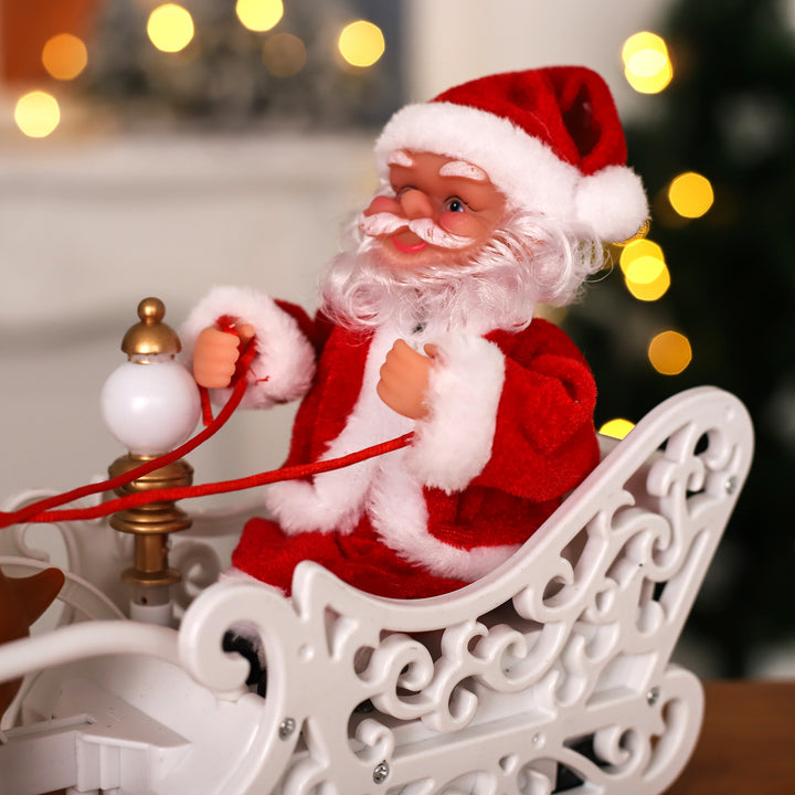 Weihnachtsmann und Rentier Figuren Set Karnz