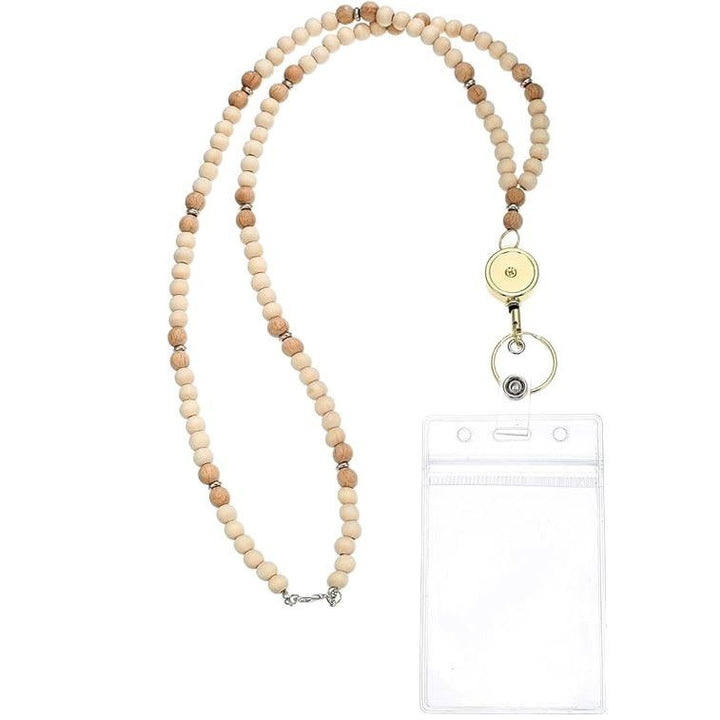 Beaded ID Badge Lanyard Karnz 178815*10mm8596