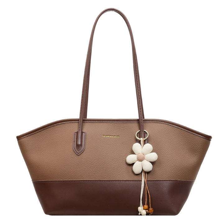 Strukturierte Leder-Tote-Tasche