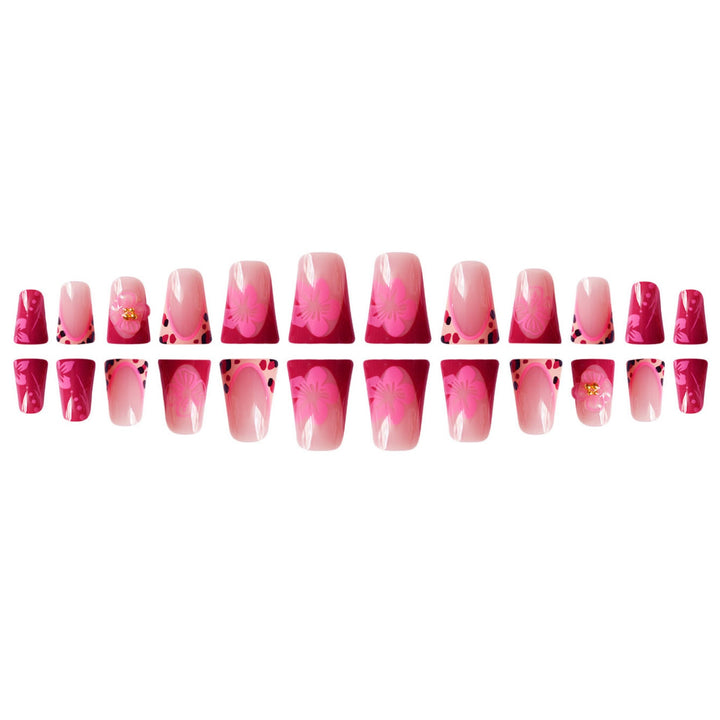 Floral Cat-Ear Design Press-On Nails Karnz