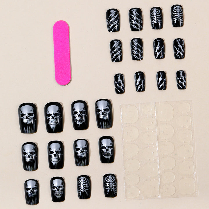 Gothic Skeleton Nagelkunst Set Karnz