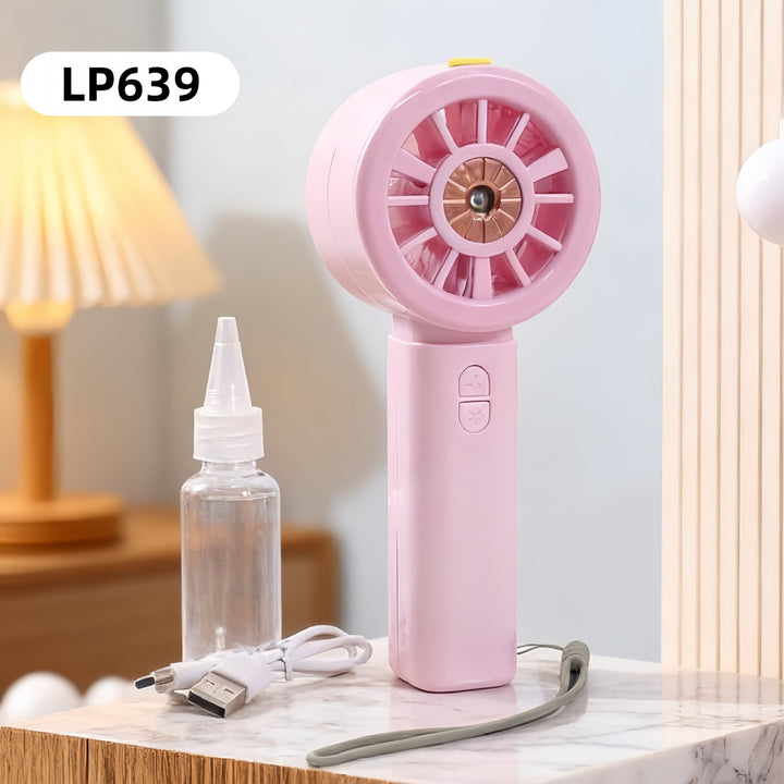 Damen Tragbarer Sprühventilator mit USB-Anschluss und mehrstufiger Geschwindigkeitsregelung Karnz