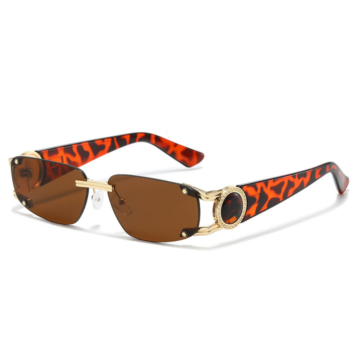 Stylische Minimalistische Rechteckige Sonnenbrille Karnz