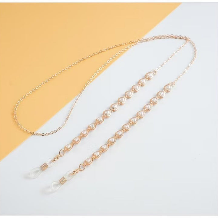 Elegante Perlen Brille Kette Karnz