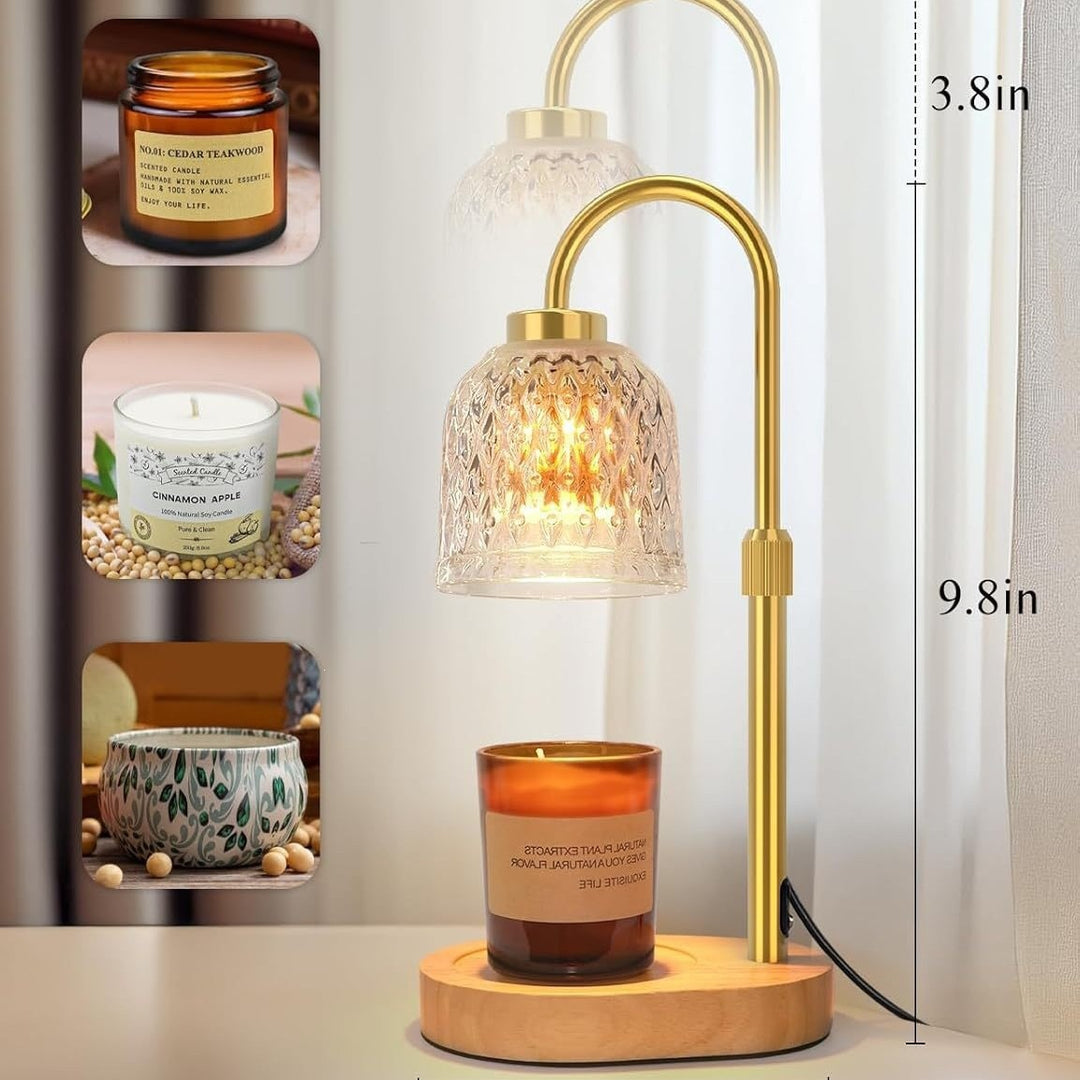 Antike Glas Tischlampe