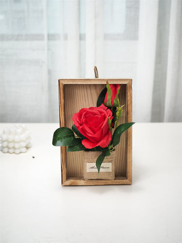 Dekorativer Kunstblumen-Box
