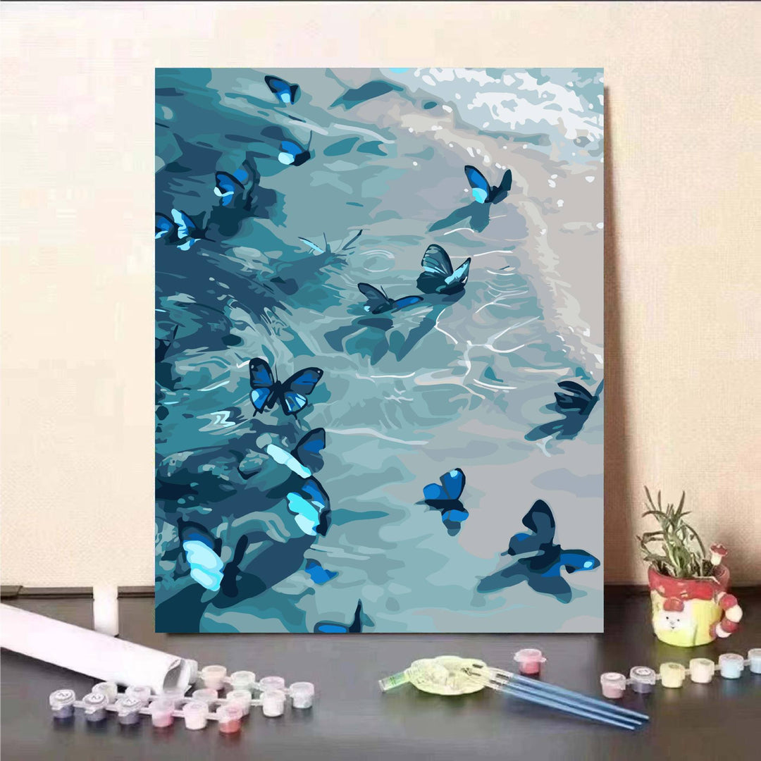 Floral Fantasy Malen nach Zahlen Wandkunst Karnz