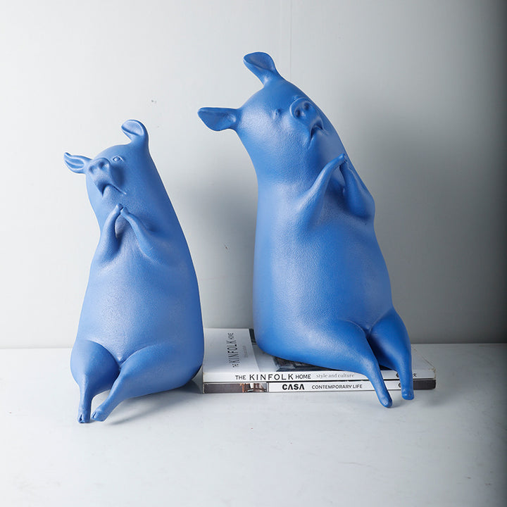 Verspielte dekorative Schweinfigur